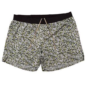 REI CO-Op Swiftland Running Shorts Mens 2XL Lined Drawstring Abstract Camo Gray